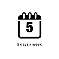 5 days a week