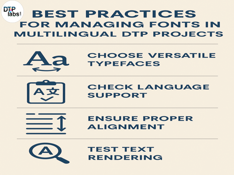 Best Practices for Managing Fonts in Multilingual DTP Projects